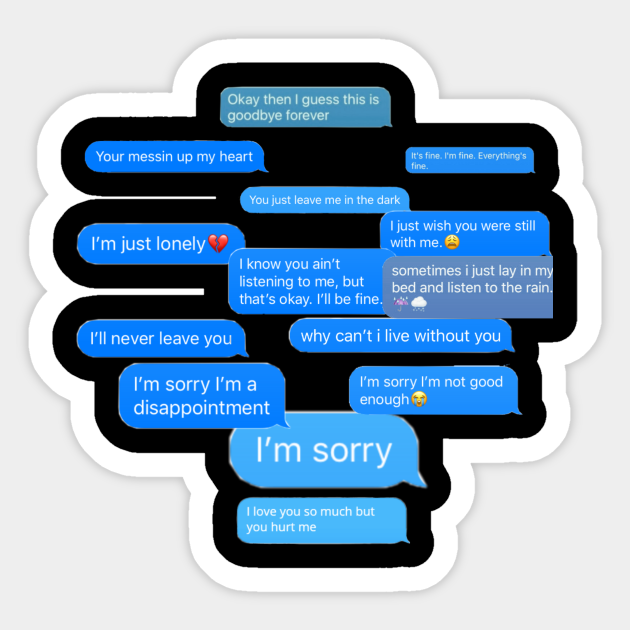 I M Sorry Aesthetic Aufkleber Teepublic De