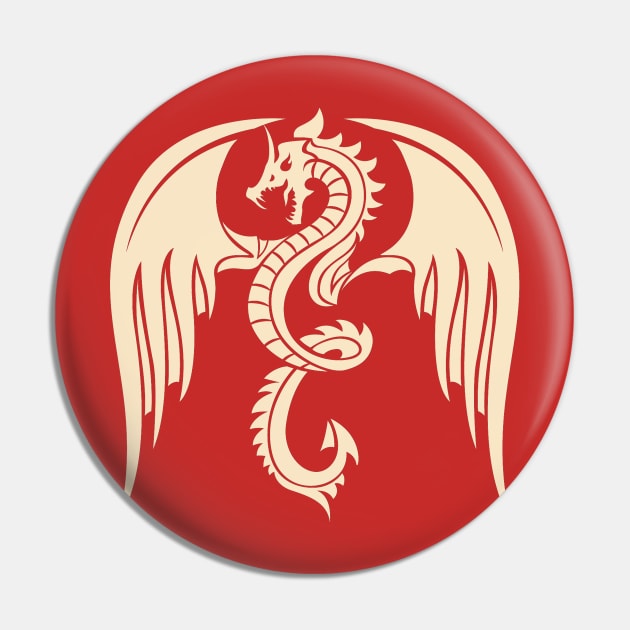 Dragon design shirt Pin by Brainable ART