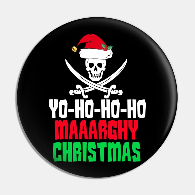 Funny Pirate Christmas Pin by epiclovedesigns