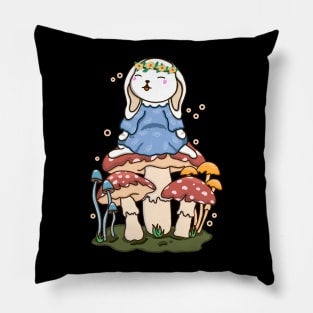 Bunny and Mushroom Pillow