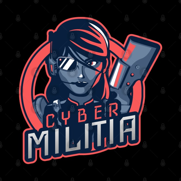 Cyber Militia by Cyber Club Tees