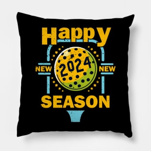 funny pickleball player and lover gift 2024 Happy new pickleball season Pillow