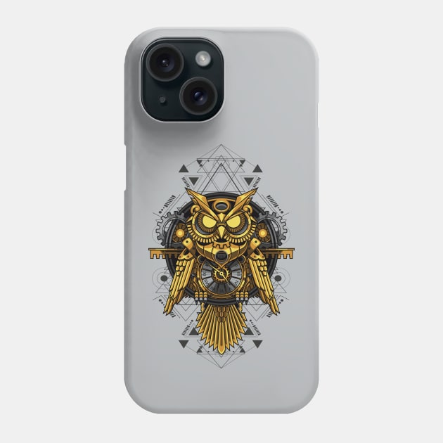 Mechanical Owl Phone Case by Art-Man