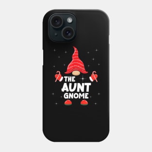 The Aunt Gnome Matching Family Christmas Pajama Phone Case