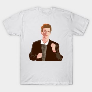 Rick Astley portrait Rickrolling rick-roll Never Gonna Give You Up Kids  T-Shirt by Argo - Pixels