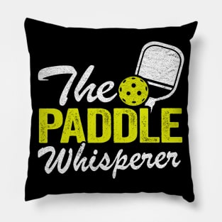 The Paddle Whisperer Funny Pickleball Pillow