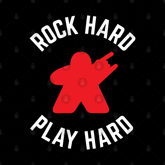 Rock Hard Play Hard Meeple by DnlDesigns