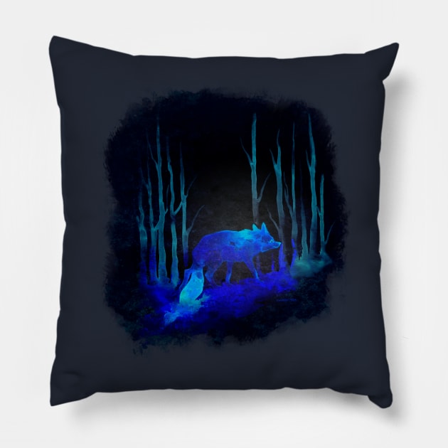 Blue Spirit Pillow by charamath