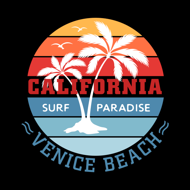 California surf paradise t-shirt by M-store