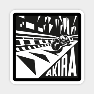 Akira futurism black and white Edit Magnet