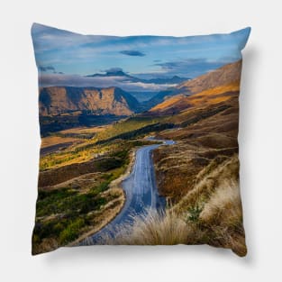 Journey to Adventure - Road to Queenstown View Pillow