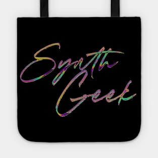 Synth Geek / 80s Style Typography Design Tote