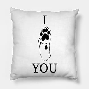 I LOVE YOU DOG Pillow