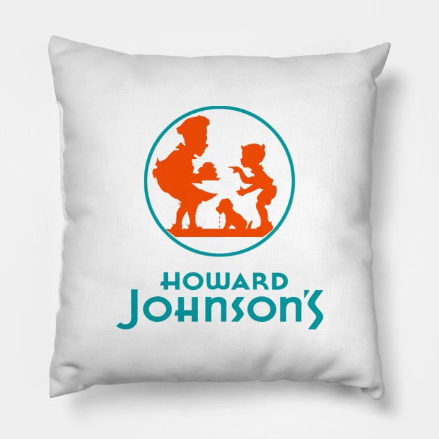 Howard Johnson's Restaurant Pillow by fiercewoman101