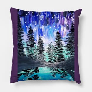 Aurora Borealis Northern Lights Pillow