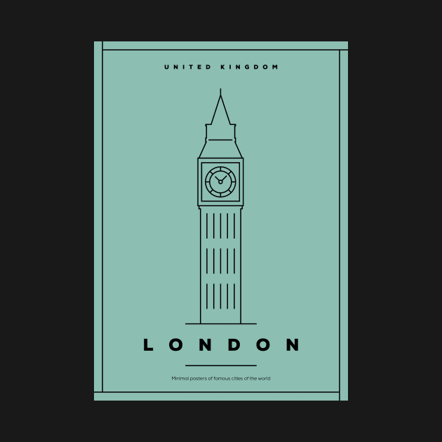 London Minimal Poster by kursatunsal