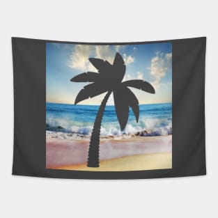 Beach palm Tapestry