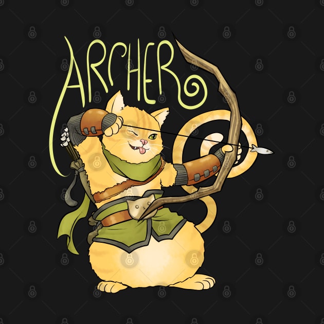 Archer Cat - Videogame RPG Class by ClaudiaRinaldi