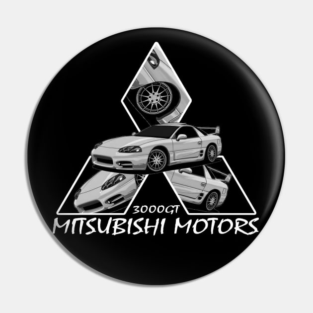 Mitsubishi 3000GT, JDM Car Pin by T-JD