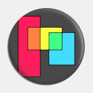 Funky coloured rectangles Pin