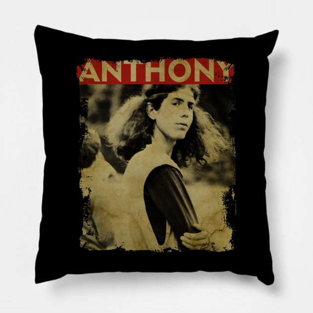 TEXTURE ART- Anthony Bourdain - RETRO STYLE 2 Pillow by ZiziVintage