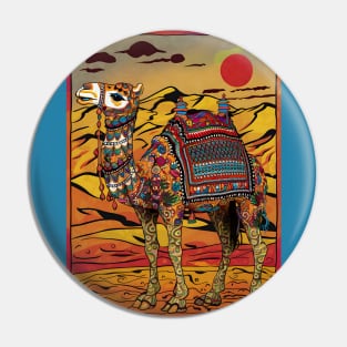 Decorated rajasthani camel Pin