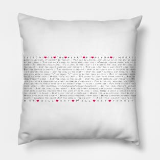 Valentine's Day - Lessons Of The Heart Poem for Lost Loves Pillow