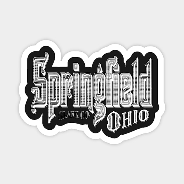 Vintage Springfield, OH Magnet by DonDota
