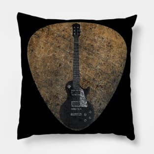 guitar pick vintage Pillow