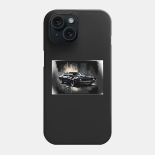 Revved Up: Black Muscle Car 1 of 4 Phone Case