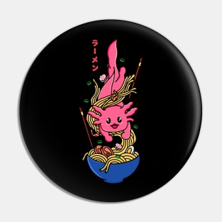 Axolotl Ramen Noodles Pin