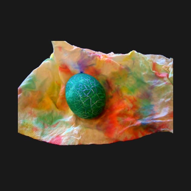 Cracked Teal Easter Egg by 1Redbublppasswo