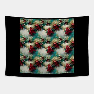 dreamy floral christmas Tapestry