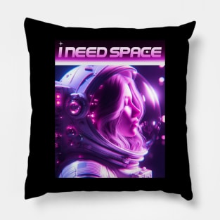Astronaut Girl - I Need Space Pillow