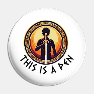 this is a pen - Camp Half-Blood percy jackson Pin