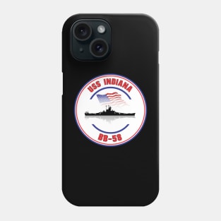 USS Indiana BB-58 Phone Case