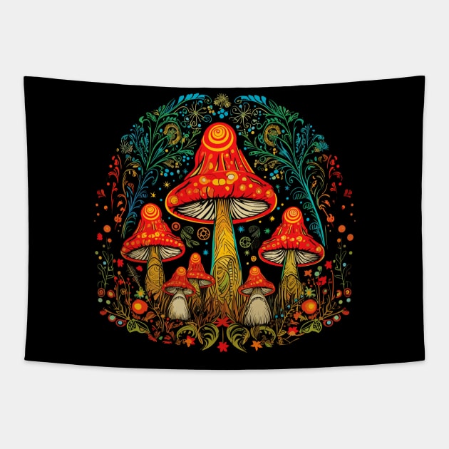 Mushroom Lover Tapestry by MushMagicWear