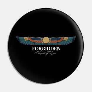 Forbidden Adventure logo WHITE Pin