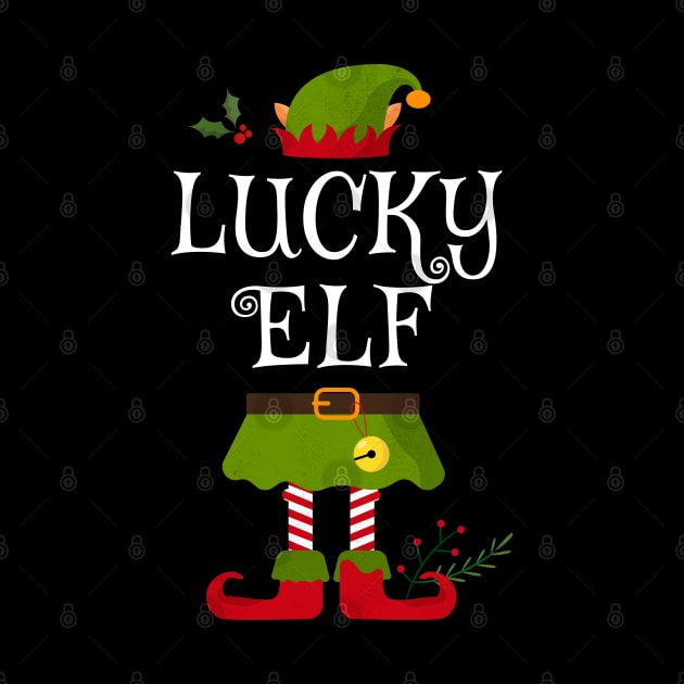 Lucky Elf Shirt , Family Matching Group Christmas Shirt, Matching T Shirt for Family, Family Reunion Shirts by bkls