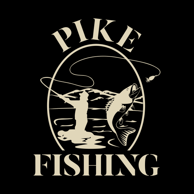 Pike Fishing by Foxxy Merch