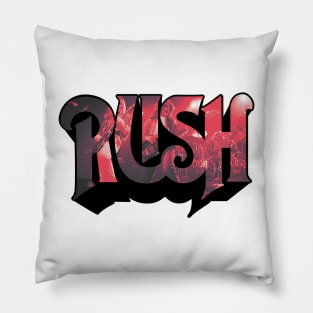 Rush Red & Black Pillow