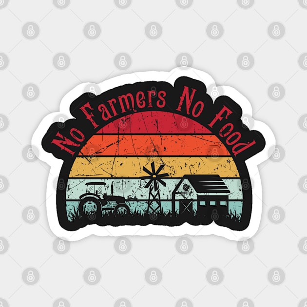 No farmers No food no funny Magnet by teesvira