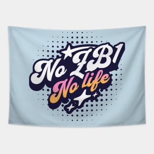 Zero base one no zb1 no life typography zerose | Morcaworks Tapestry