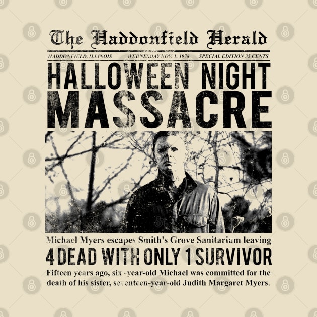 The Haddonfield Herald from HALLOWEEN by hauntedjack