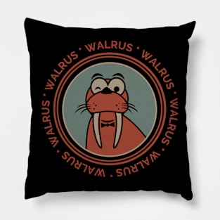 Walrusmaroon Pillow