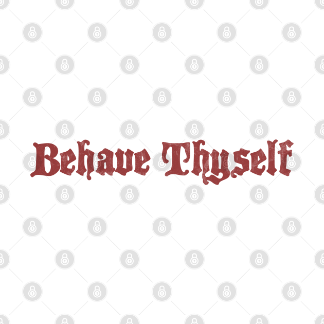 Discover Behave Thyself - Vintage 1970 - T-Shirt