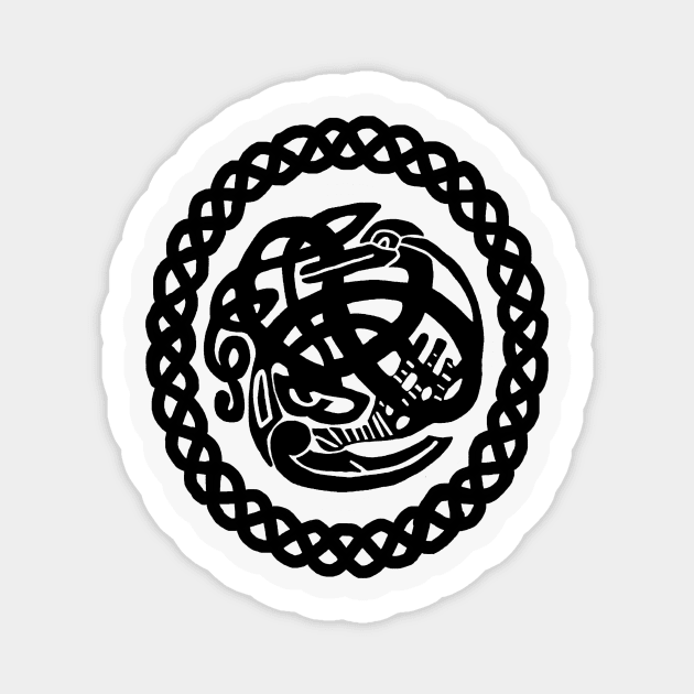 Celtic Knot Bird Magnet by imphavok