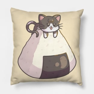 Onigiri tuxedo cat Pillow