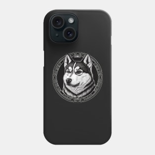 Cute Black and white Husky Phone Case