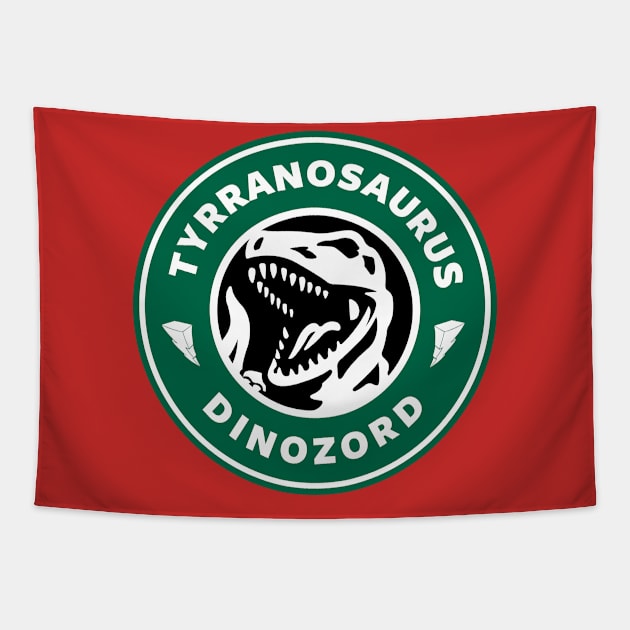 T-rex Dinozord Tapestry by Son Dela Cruz